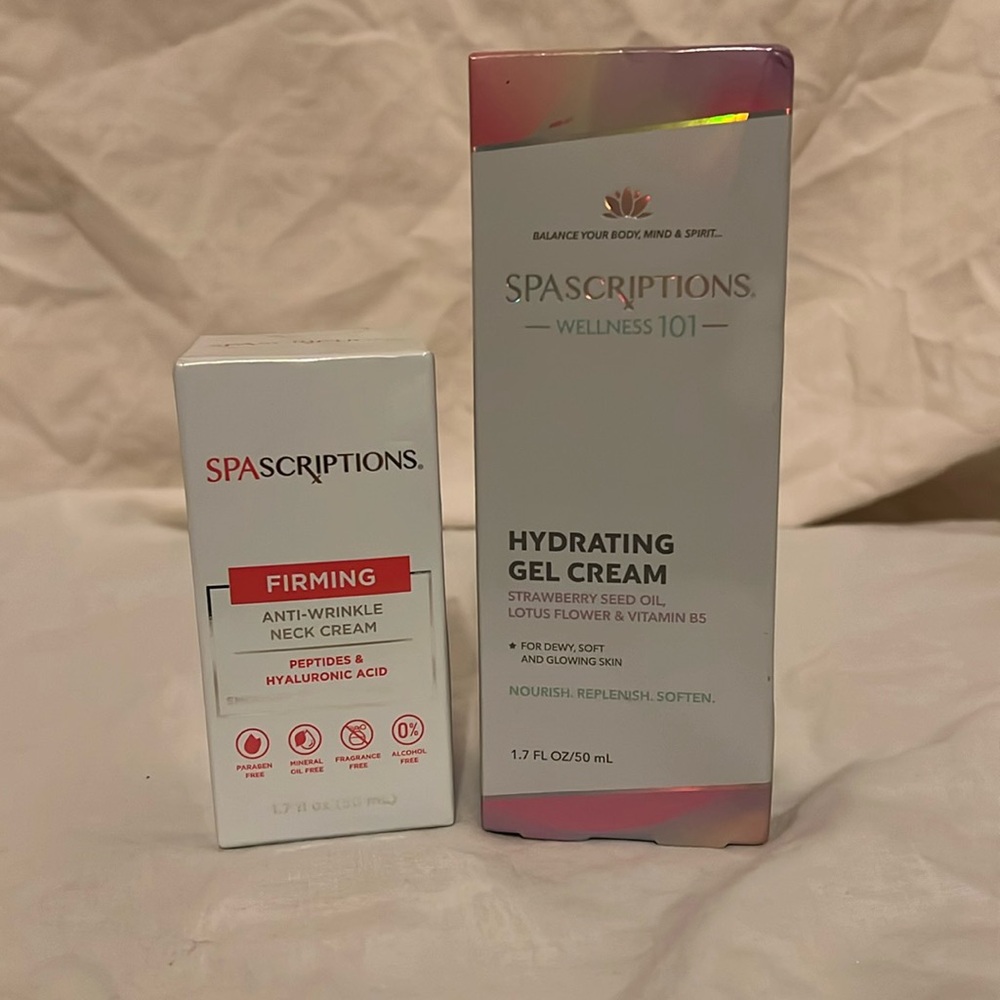 Firming Neck Cream and Hydrating Gel cream
